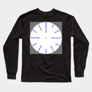 Meal Time, Eating Times Wall Long Sleeve T-Shirt